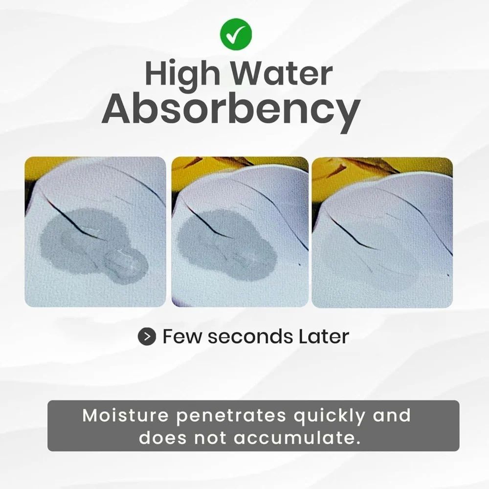 5D Square Floral Printed Anti-Slip Floor Mat – Soft & Durable Decorative Carpet (Multicolor)