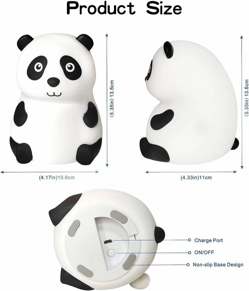 Gift-Ready Panda Lamp – Perfect for Bedroom, Study & Living Room