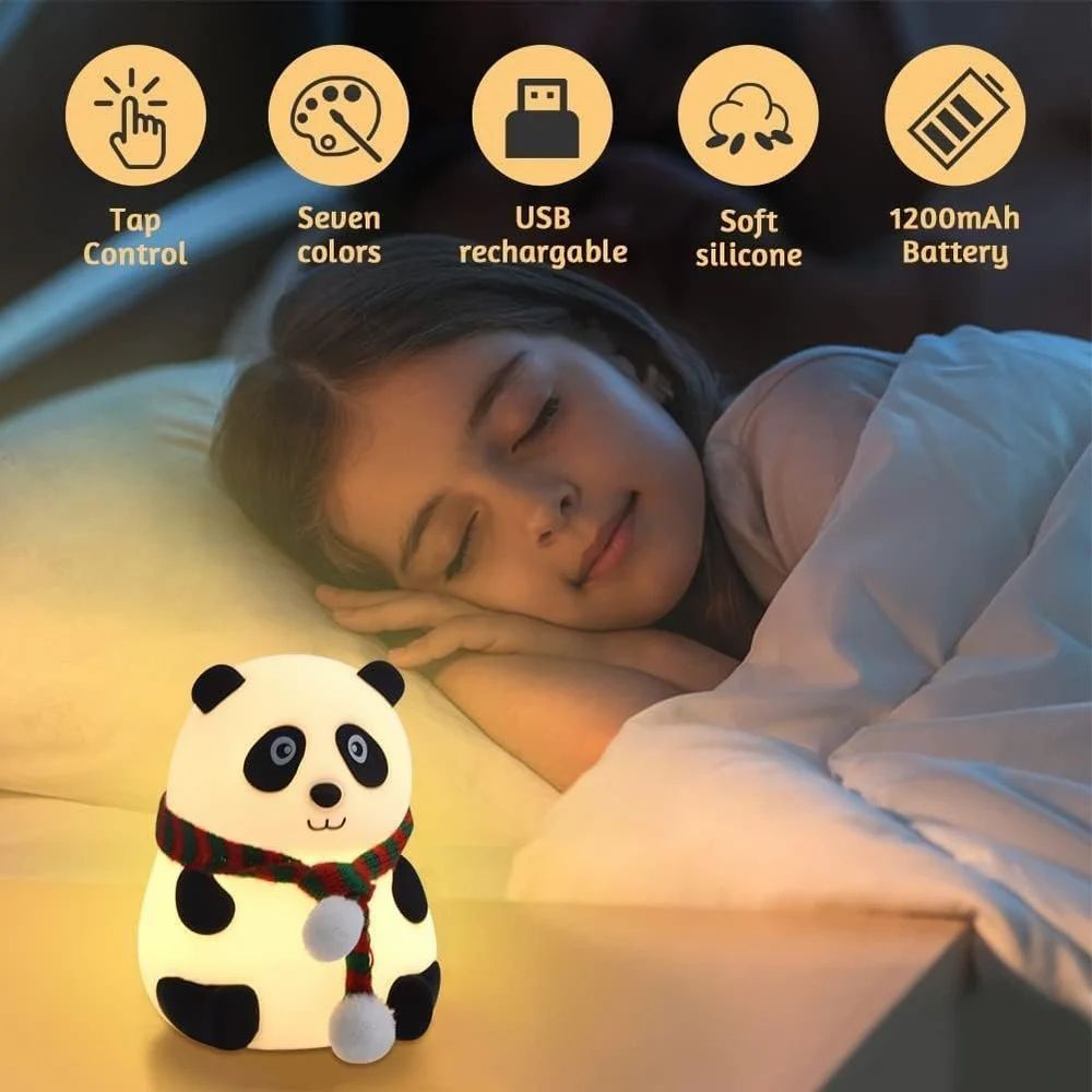 Gift-Ready Panda Lamp – Perfect for Bedroom, Study & Living Room