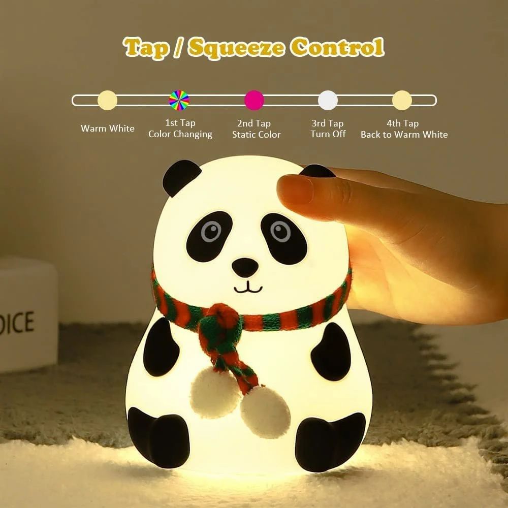 Gift-Ready Panda Lamp – Perfect for Bedroom, Study & Living Room