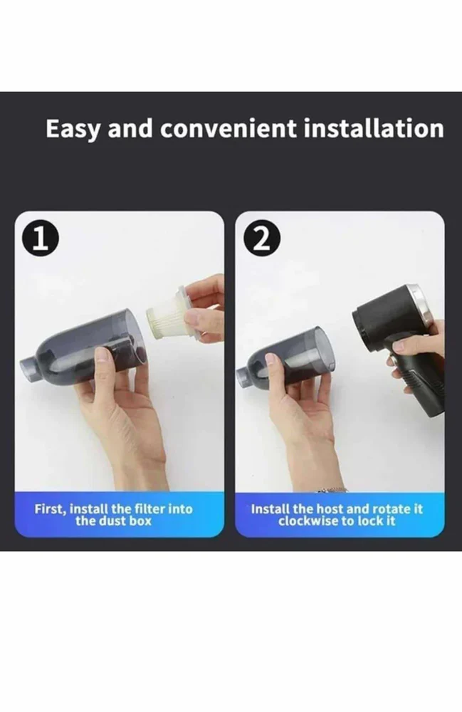 Mini Vacuum Cleaner & Air Duster for Keyboard, Car, Laptop & Electronics – USB Rechargeable