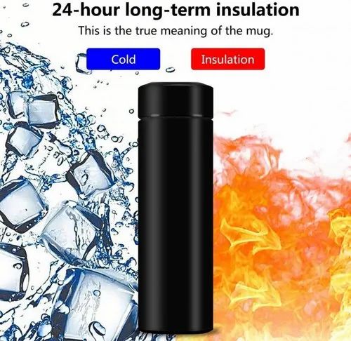 Smart LED Temperature Display Flask | Vacuum Insulated Stainless Steel Hot & Cold Bottle (500ml)