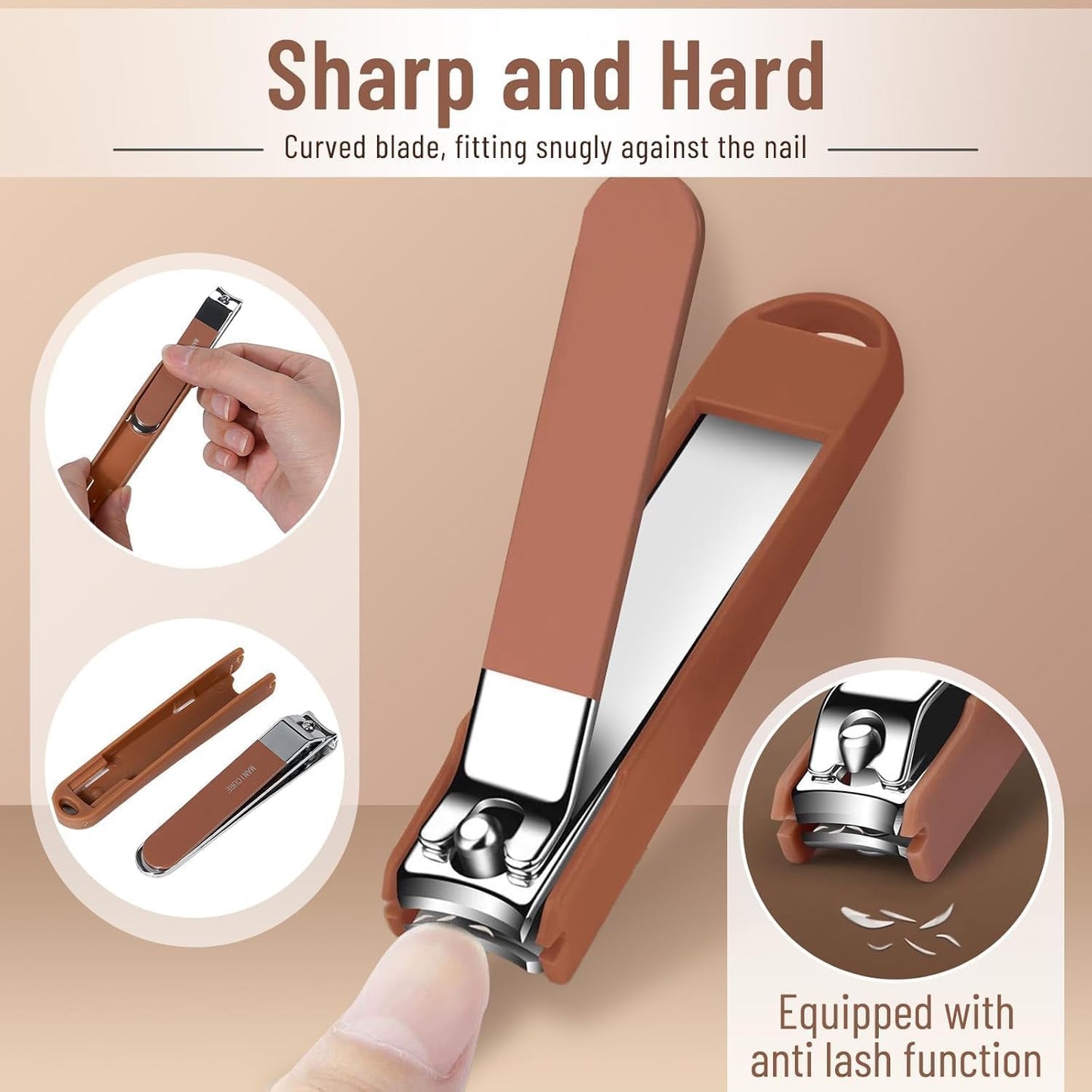 Professional 8-in-1 Manicure and Pedicure Kit – Complete Stainless Steel Grooming Set for Home & Travel