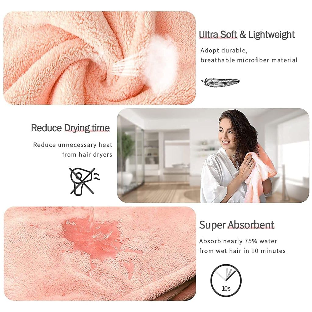 Hair Straightener Comb + 1 FREE Microfiber Hair Wrap Towel (Salon-at-Home Kit)