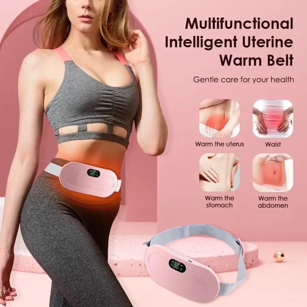 “Rechargeable Heating Belt – Portable Warm Comfort Pad for Back & Stomach Use”