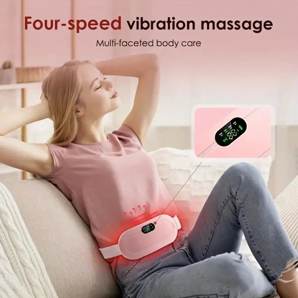 “Rechargeable Heating Belt – Portable Warm Comfort Pad for Back & Stomach Use”