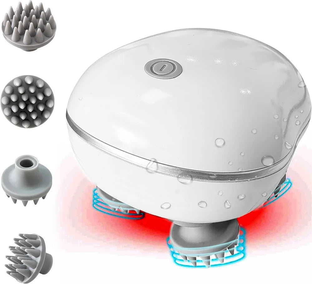 Smart Electric Scalp Massager for Hair Growth & Relaxation – Rechargeable, Portable & Pet-Friendly