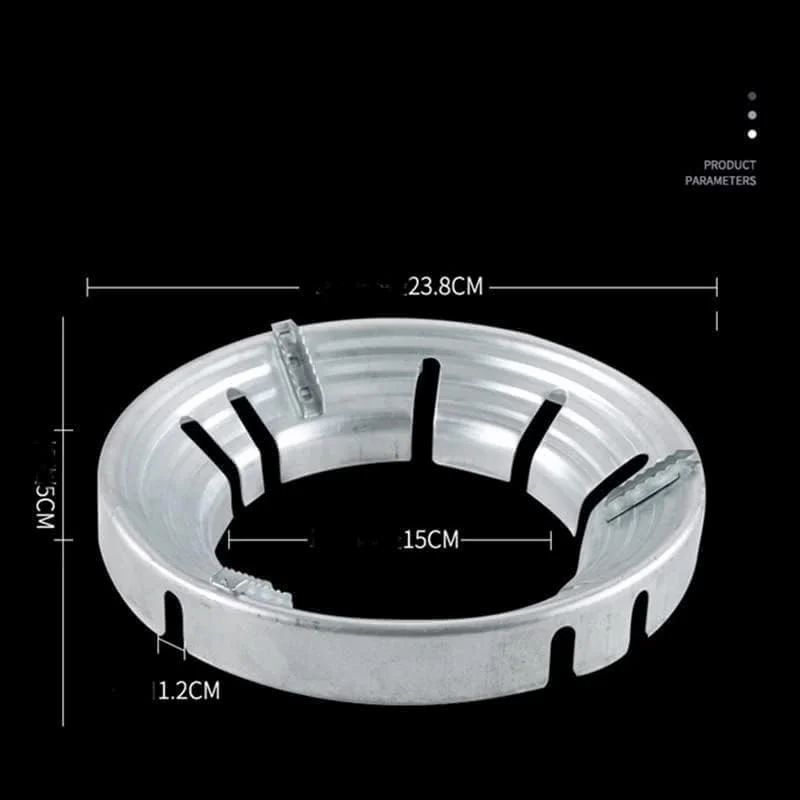 Premium Stainless Steel Gas Saver Ring | Stove Flame Guard Stand for Gas Burner | LPG Saving & Utensil Support Ring