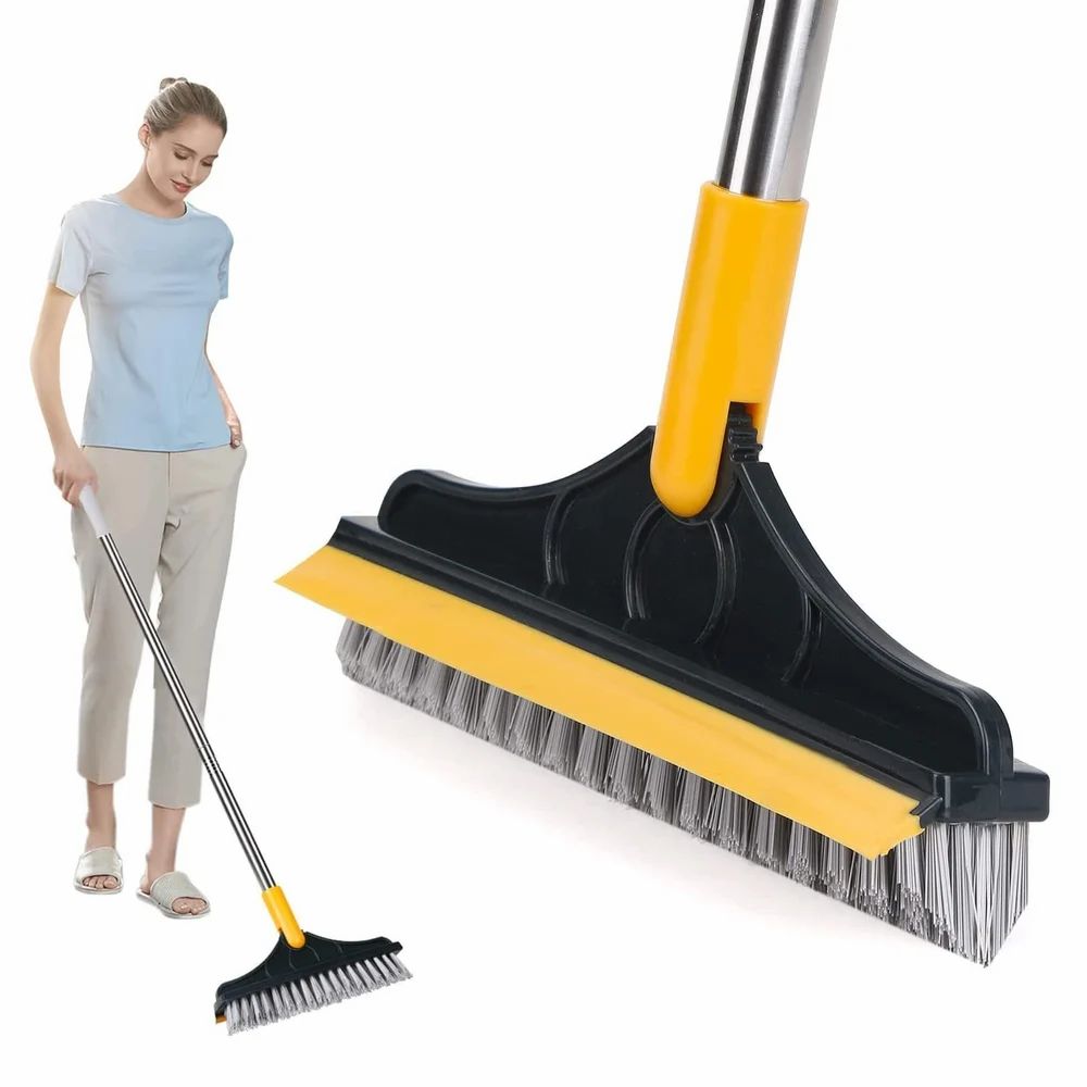 2-in-1 Multipurpose Cleaning Brush with Wiper — The Ultimate Dual-Action Cleaning Tool for Home