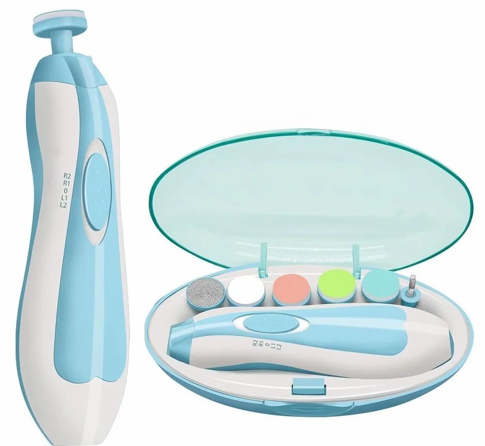 Electric Baby Nail Trimmer Set – Safe, Silent & Multifunctional Grooming Kit for Babies and Parents
