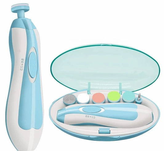 Electric Baby Nail Trimmer Set – Safe, Silent & Multifunctional Grooming Kit for Babies and Parents