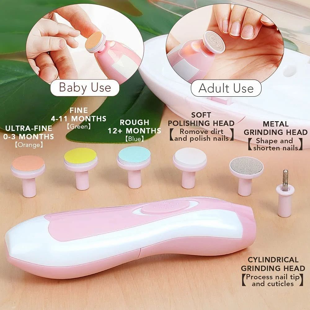 Electric Baby Nail Trimmer Set – Safe, Silent & Multifunctional Grooming Kit for Babies and Parents