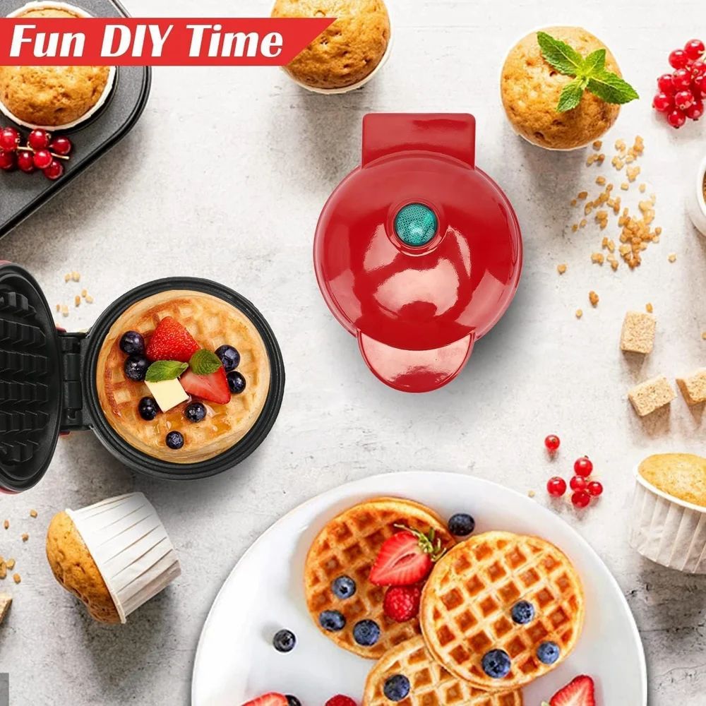Waffle Maker Machine – Non-Stick Mini Electric Waffle Maker for Home & Kitchen