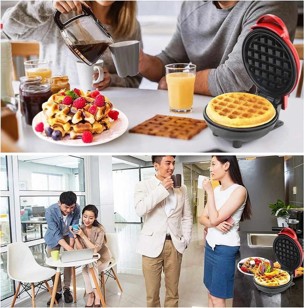 Waffle Maker Machine – Non-Stick Mini Electric Waffle Maker for Home & Kitchen