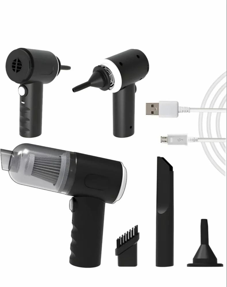 Mini Vacuum Cleaner & Air Duster for Keyboard, Car, Laptop & Electronics – USB Rechargeable