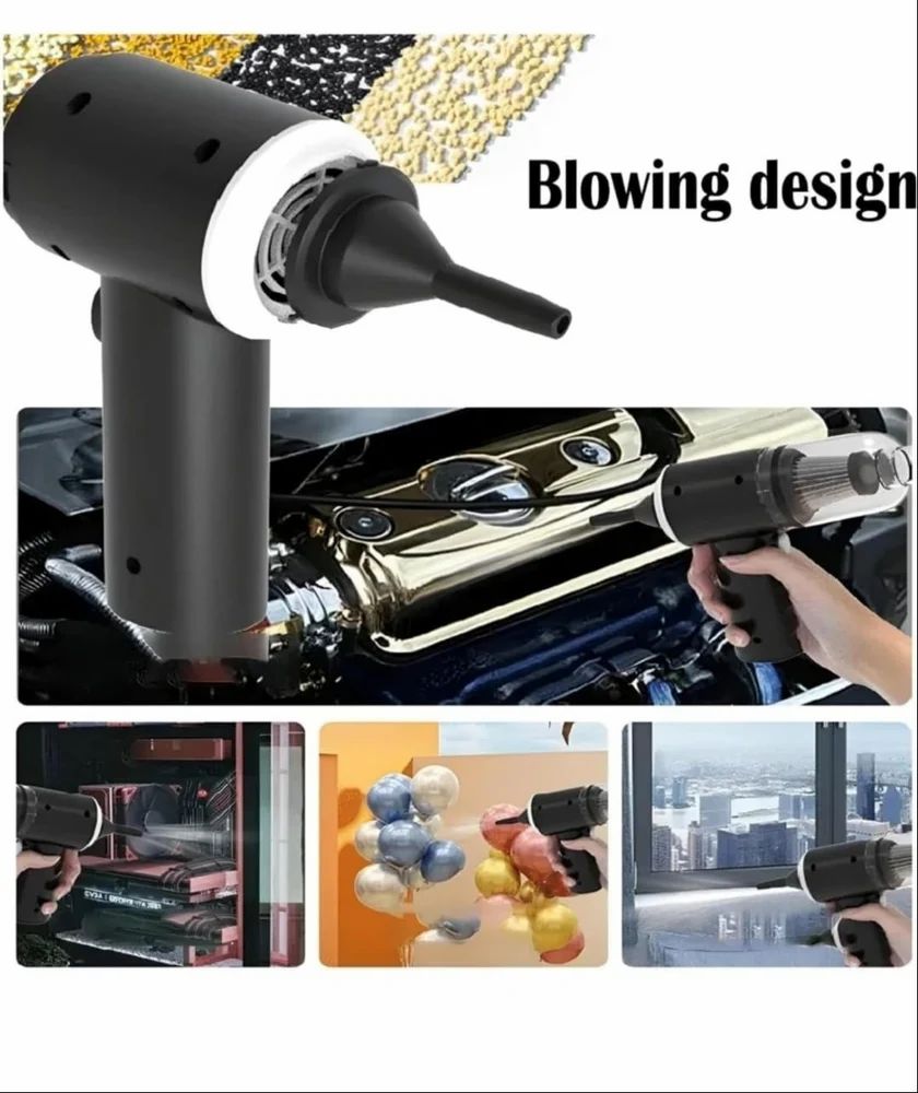 Mini Vacuum Cleaner & Air Duster for Keyboard, Car, Laptop & Electronics – USB Rechargeable