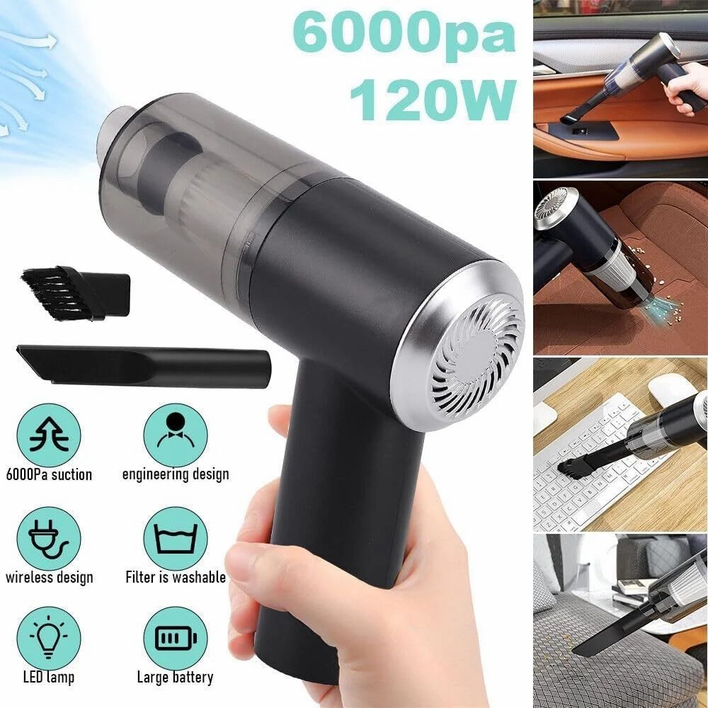 Mini Vacuum Cleaner & Air Duster for Keyboard, Car, Laptop & Electronics – USB Rechargeable