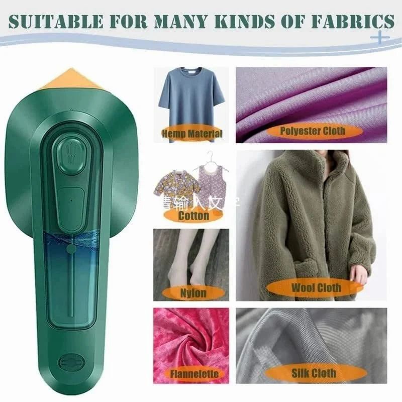 Portable Handheld Steam Iron | Compact Travel Garment Steamer & Mini Iron for Wrinkle-Free Clothes