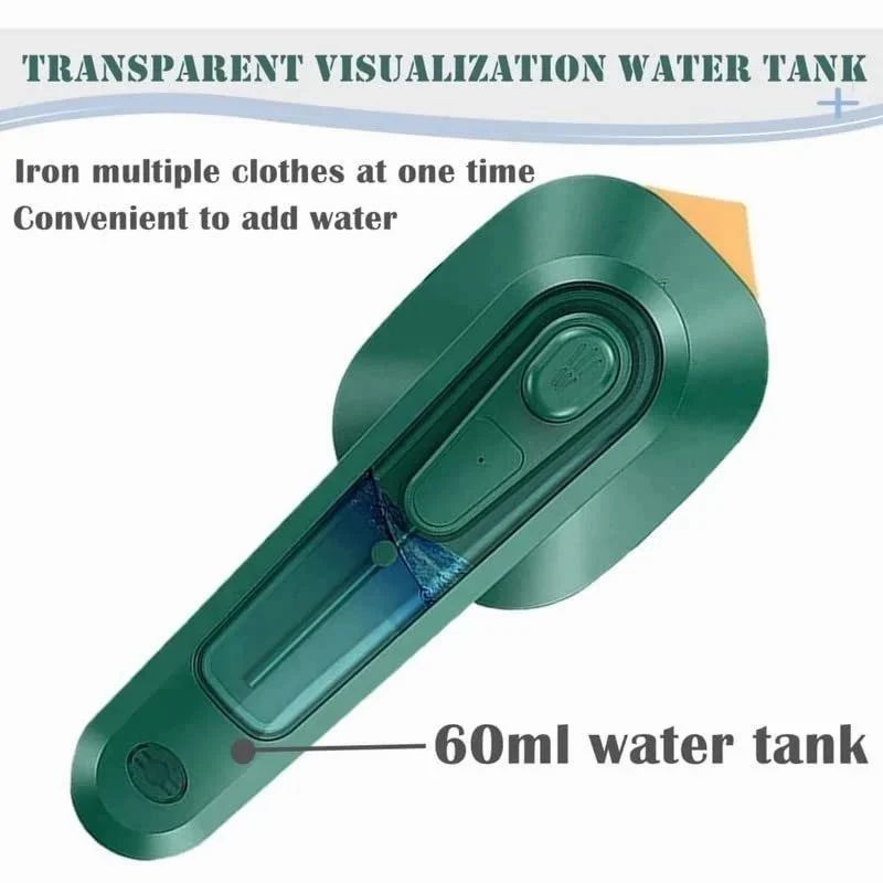 Portable Handheld Steam Iron | Compact Travel Garment Steamer & Mini Iron for Wrinkle-Free Clothes